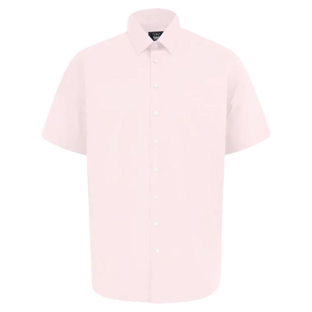 Duke Mens D555 Lucas Short-Sleeved Shirt / Pink